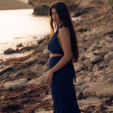 SERENA maxi skirt - indigo